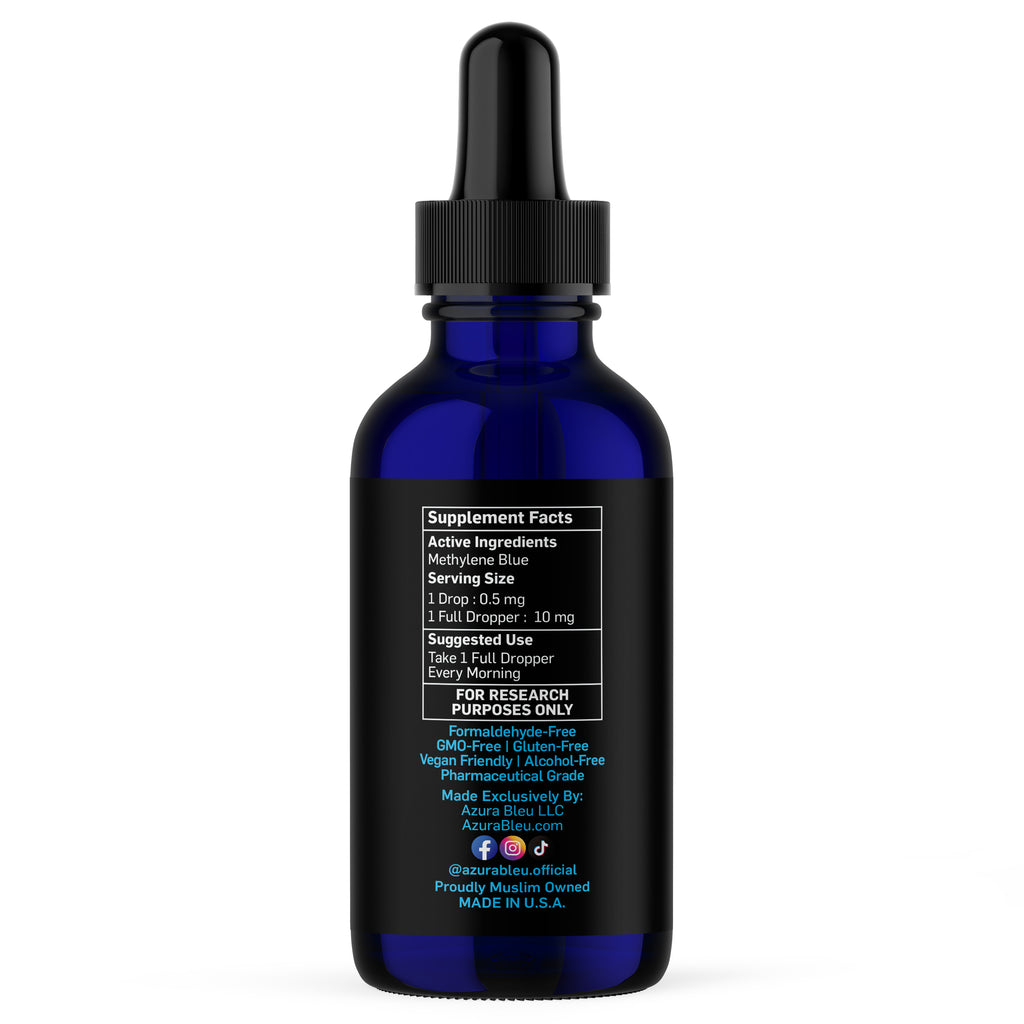 Azura Bleu USP Grade 1% Methylene Blue 50ml Dropper