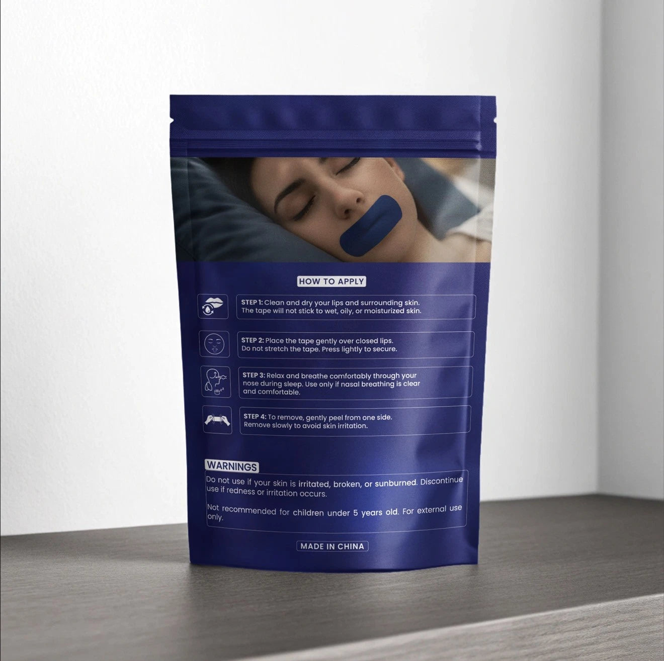 Nasal Strips 60count 60*22mm Open Nose Clear (new) AzuraBleu (Blue Strips)